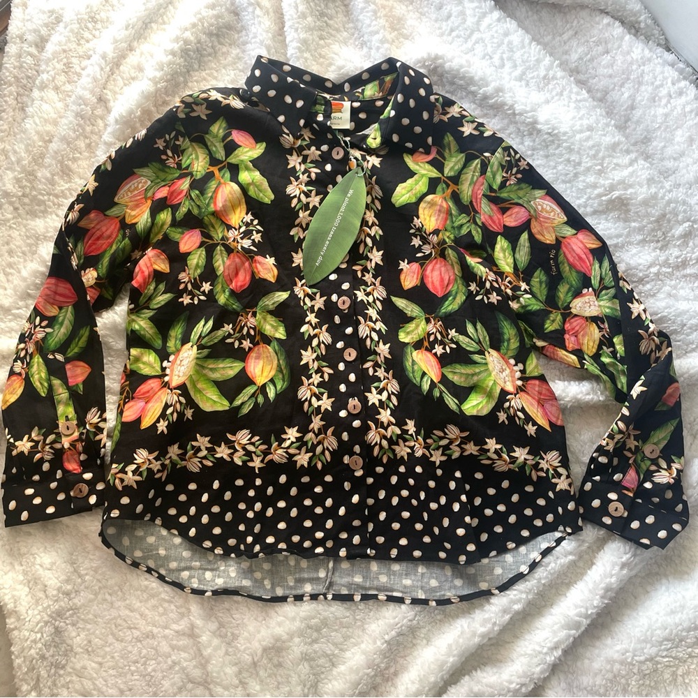 NWT Farm Rio Cocoa Paradise women’s shirt size XL